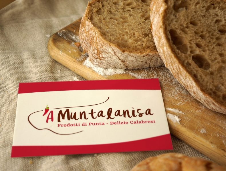 Biglietto da visita A Muntalanisa - agenzia di pubblicità e marketing Infodati adv Vicenza