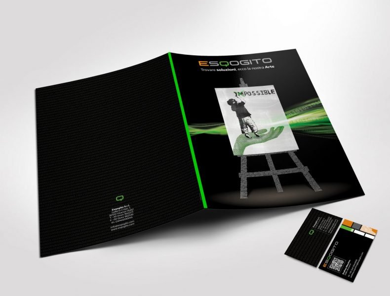 Brochure Esqogito - agenzia di pubblicità e marketing Infodati adv Vicenza