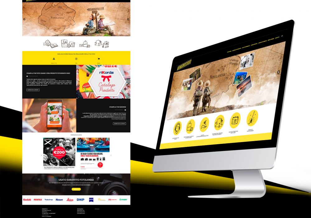 Realizzazione sito web - Fotolandia - Infodati ADV agenzia di comunicazione e marketing a Vicenza