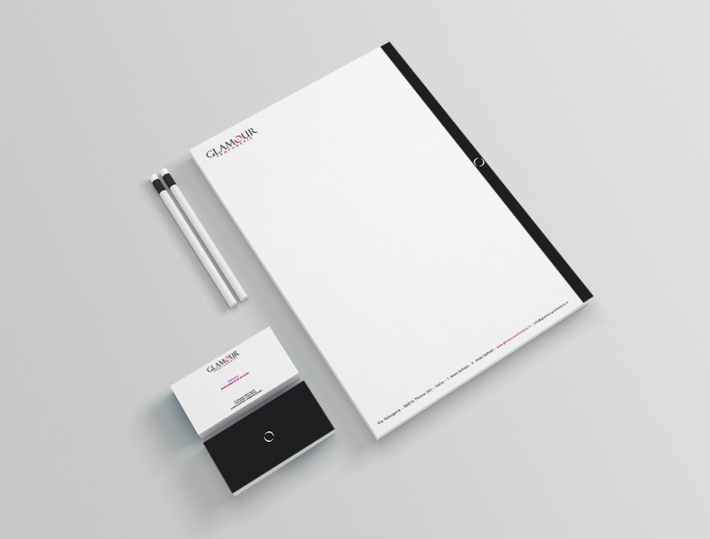 Immagine coordinata Glamour - Agenzia di pubblicità e marketing a Vicenza - Infodati ADV