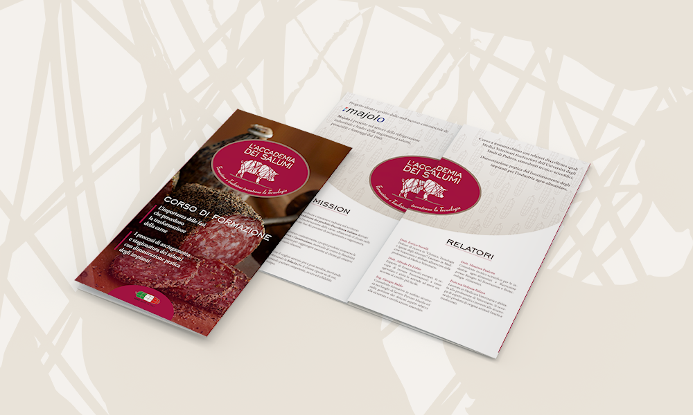 Brochure Accademia dei Salumi - Agenzia di pubblicità e marketing a Vicenza - Infodati ADV