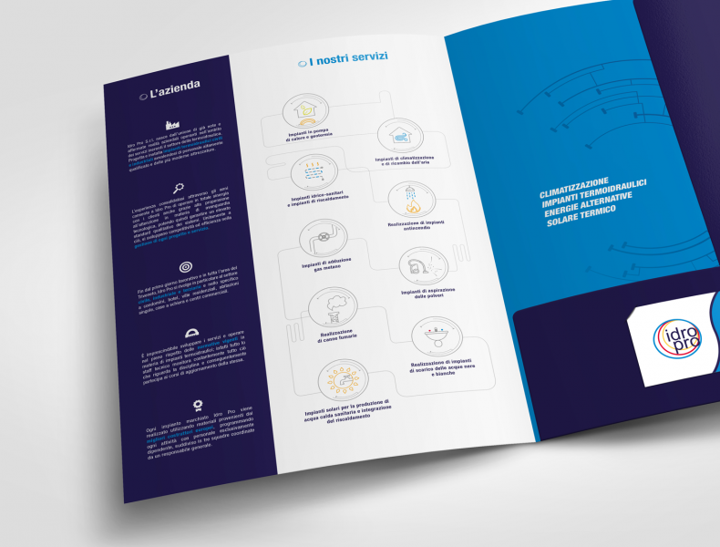 Brochure IdroPro - Agenzia di pubblicità e marketing a Vicenza - Infodati ADV