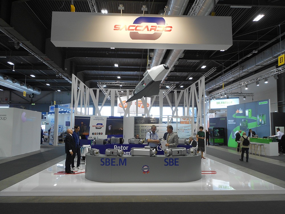 Stand Saccardo Elettromeccanica al Marmomac 2019 - Infodati ADV agenzia di comunicazione e marketing a Vicenza