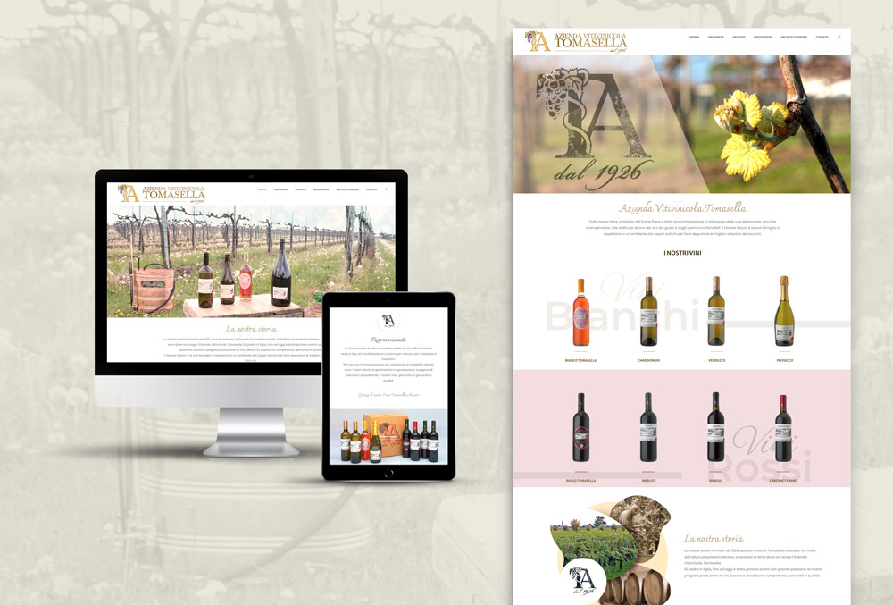 TA WINE - realizzazione sito internet - Branding TA Wine - Agenzia di marketing e comunicazione a Vicenza - Infodati ADV