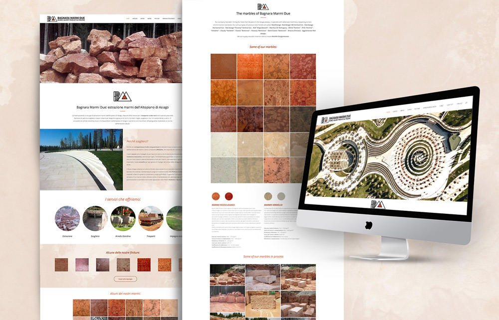 Bagnara Marmi Due- Lusiana Conco (VI) - Realizzazione sito web Bagnara Marmi 2- Agenzia di marketing e comunicazione a Vicenza - Infodati ADV